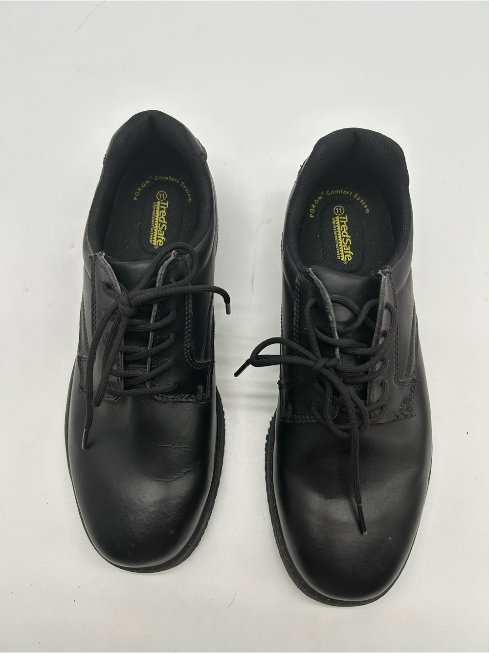 TredSafe Men's Black Lace-Up Oxford Work Shoe